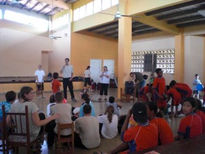 Teaching at the Orphange