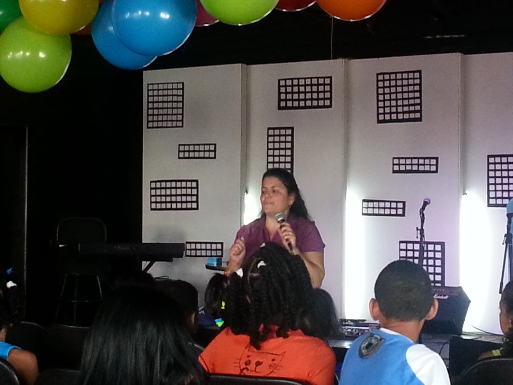 Brenda Leads childrens ministry