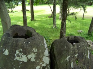 Mayan sacrifical rocks